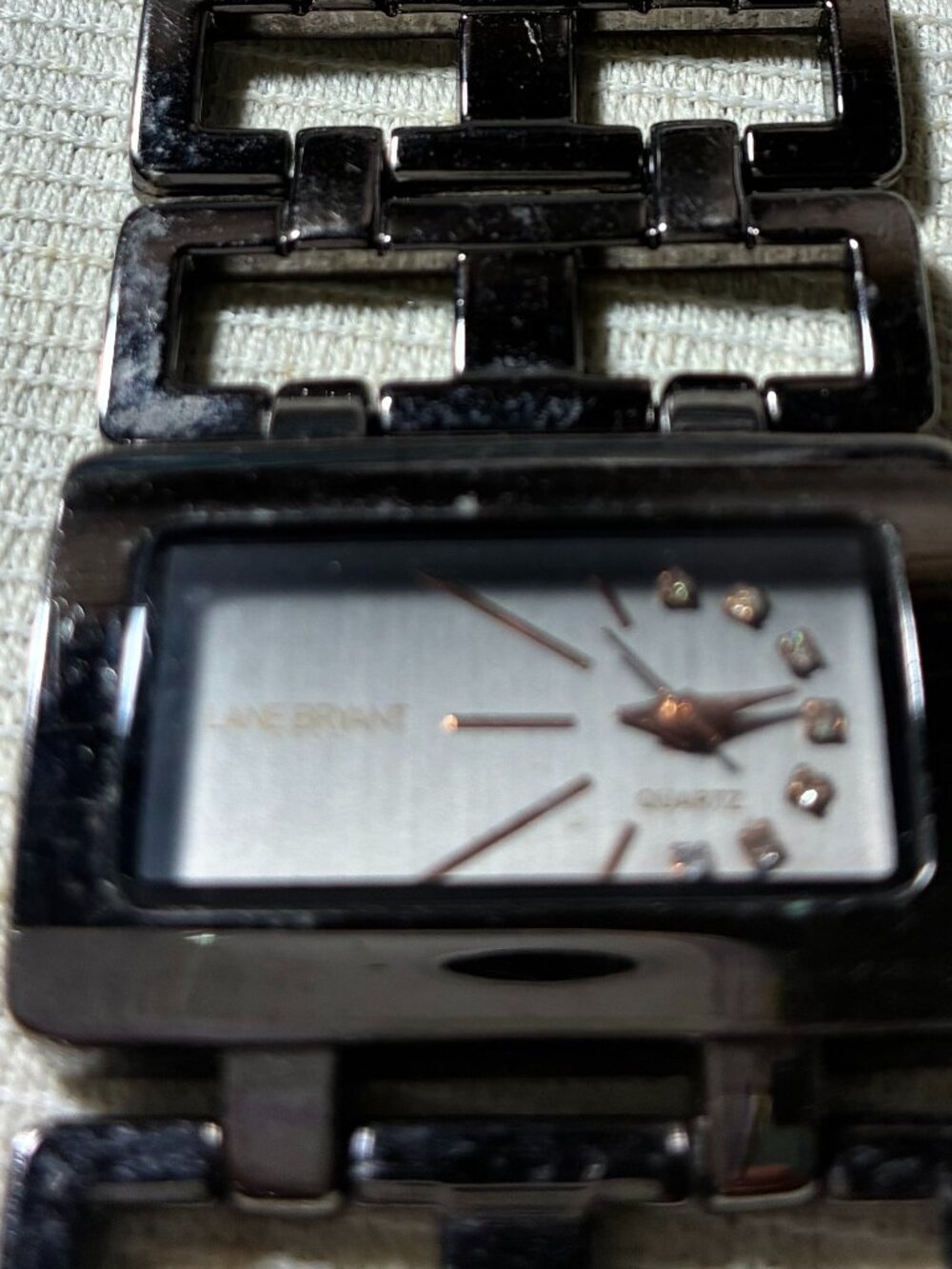 Women's Lane Bryant Blackened Stainless Steel Bracelet Watch